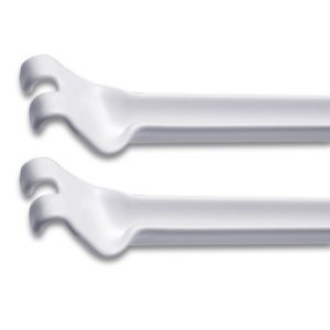 2 soportes diagonales uña para entrepaño de 30 cm