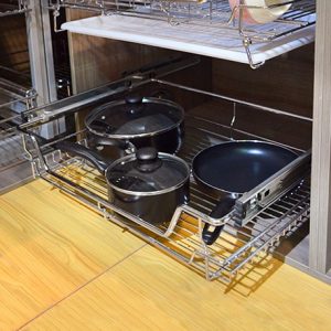 Canasta Premium Mueble Bajo Modulo de 90 Cromado