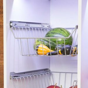 Canasta con riel extensión con cierre lento 42.2 x 49 x 14 cm