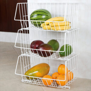 Set de 3 canastas apilables Rejiplas