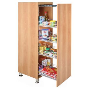 Alacena sencilla peq. 4 canastas cierre lento