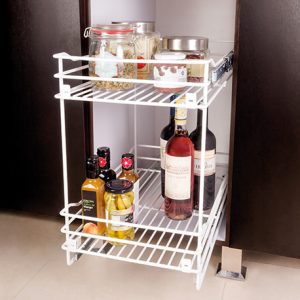 Despensa mueble bajo 2 niveles para M de 40cm con cierre lento
