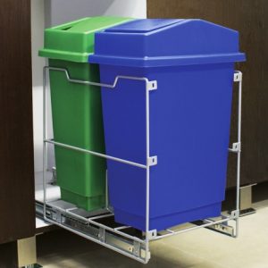 Basureras deslizantes classic con cierre lento