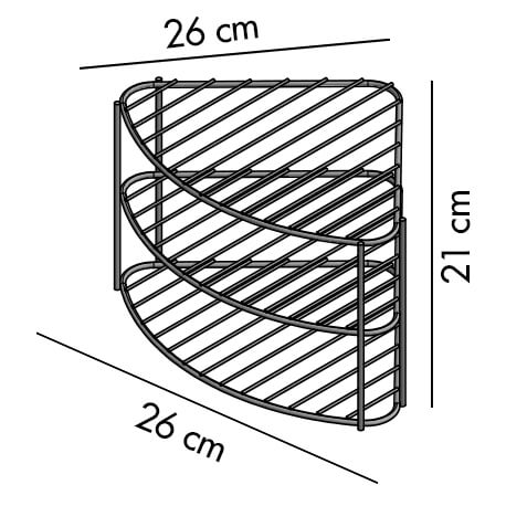 Vajillero en esquina blanco Rejiplas