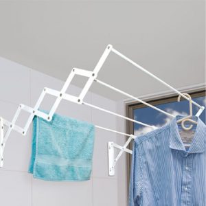 Ecotendedero blanco de 80 cm para pared