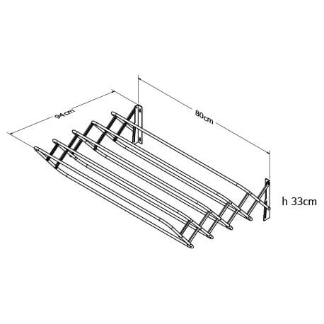 Tendedero duplex 80 cm