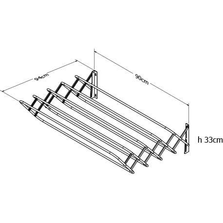 Tendedero duplex 90 cm