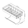 Canasta de pared con auxiliar para bolsa Rejiplas