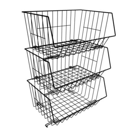 Set de 3 canastas apilables Rejiplas