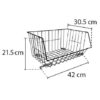 Set de 3 canastas apilables Rejiplas