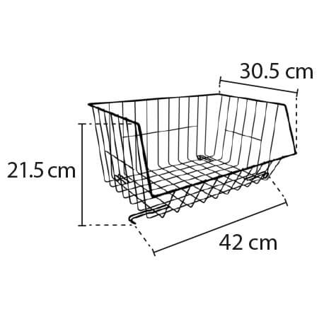 Set de 3 canastas apilables Rejiplas
