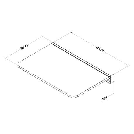 Repisa multimueble 60x38 cm Rejiplas