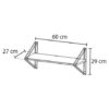 Repisa platina Rejiplas, comprar repisa