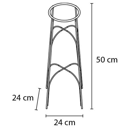 Soporte piso arco alto Rejiplas plantas