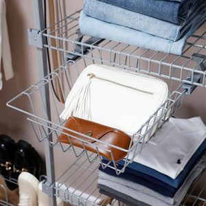 Canasta pequeña para riel plástico