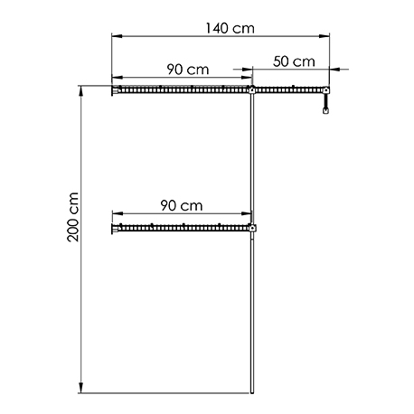 Closet en rejilla petit de Rejiplas ideal para espacios pequeños