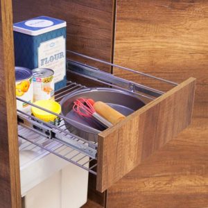 Canasta deslizante 3 lados para módulo de 40 cm cierre lento