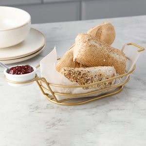 Canasta con soporte salsera