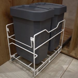 Mini basureras deslizantes bajo pozuelo