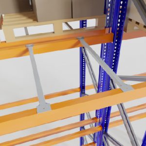 Pack X 2 travesaño de apoyo 1000 MM zincado