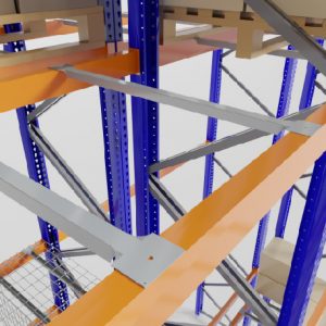 Pack X 2 travesaño de apoyo 1100 MM zincado