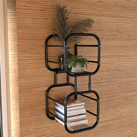 Estanteria 2 niveles delux marca rejiplas ideal para colgar en la pared o en el piso