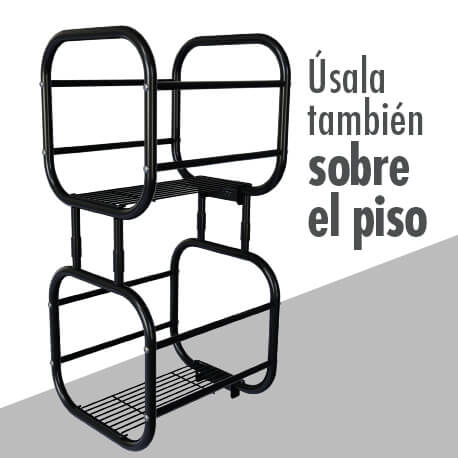 Estanteria 2 niveles delux marca rejiplas ideal para colgar en la pared o en el piso