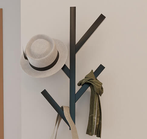 Perchero vertical sencillo para pared marca Rejiplas