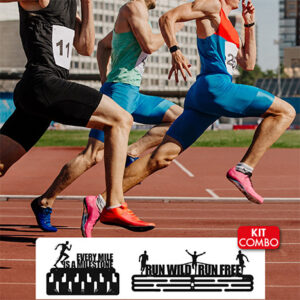 SET X2 PERCHEROS PARA MEDALLAS Y ACCESORIOS RUNNER MEN