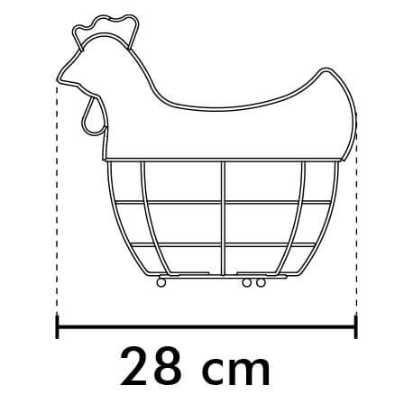 Canasta Gallina Feliz Rejiplas — organizador de huevos