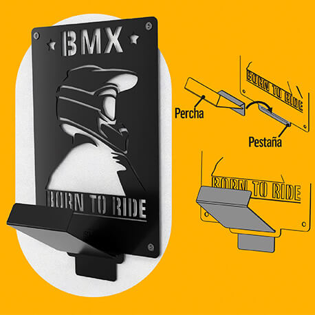 Kit soporte para cascos y accesorios BMX Rejiplas, compra online