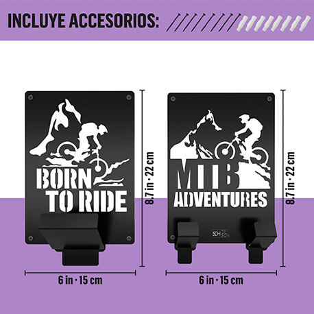 Kit soporte para cascos y accesorios MTB Rejiplas, comprar soporte
