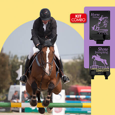 Kit soporte para cascos y accesorios equestrian Rejiplas