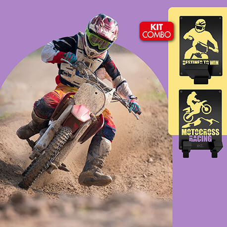 Kit soporte para cascos y accesorios motocross Rejiplas, comprar