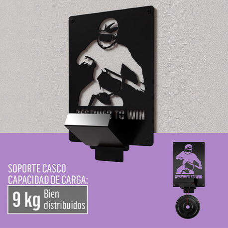 Kit soporte para cascos y accesorios motocross Rejiplas, comprar