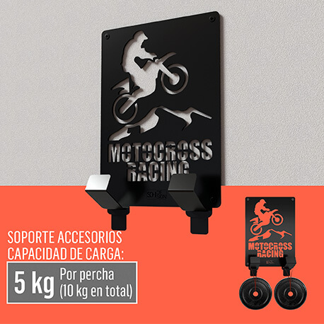 Kit soporte para cascos y accesorios motocross Rejiplas, comprar