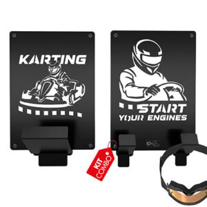 Kit soporte para cascos y accesorios karting Rejiplas
