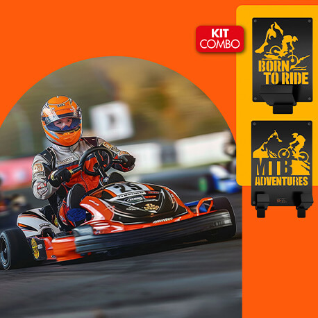 Kit soporte para cascos y accesorios karting Rejiplas