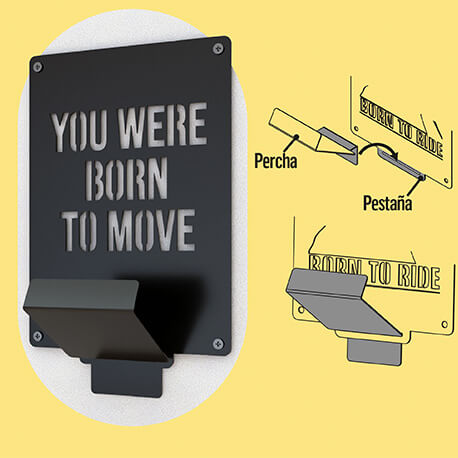 Kit soporte para cascos y accesorios estándar Rejiplas