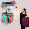 Kit repisa modular con colgaderos, organizador funcional para hogar