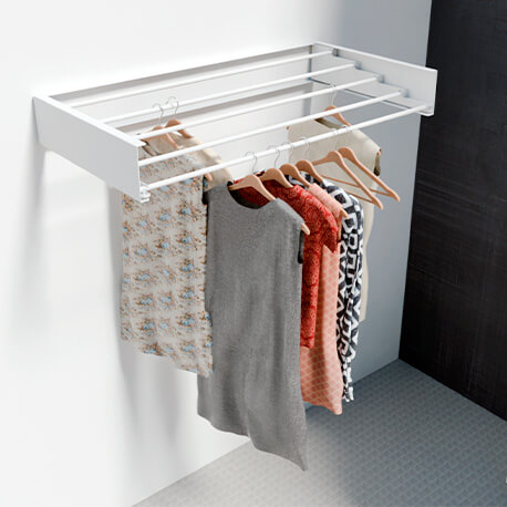 Tendedero plegable en lámina para ropa, fácil de guardar