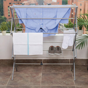 Tendedero de piso plegable 21 kg, alta resistencia para ropa